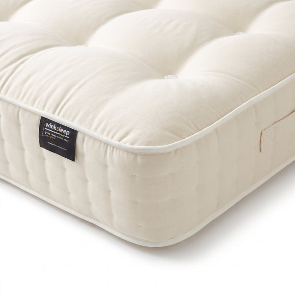 WinkSleep LUXE Mayfair Natural 2000 Mattress – 25cm Deep, Adaptive Core™ Pocket Springs with Luxury Natural Fillings