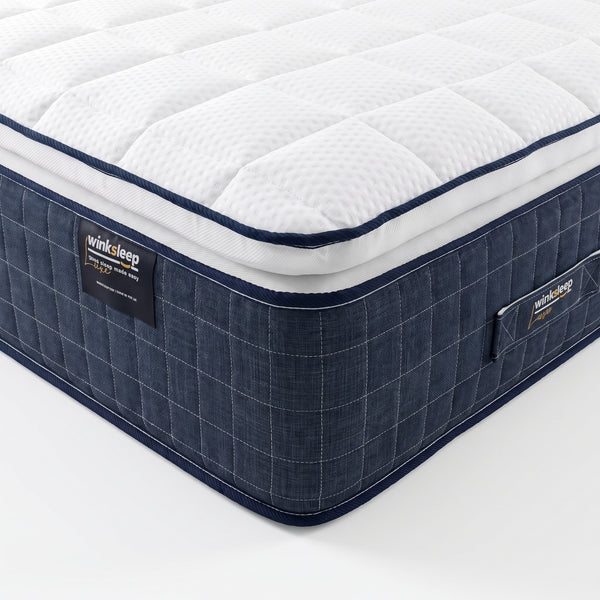 WinkSleep LUXE Royal Gel Pillow Top 2000 Mattress 25cm Deep, Adaptive Core™ Pocket Springs & Cooling Gel Pillow Top