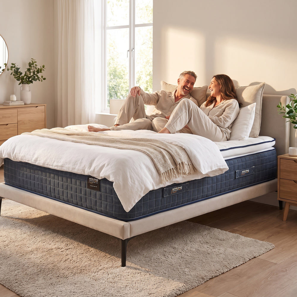 WinkSleep LUXE Royal Gel Pillow Top 2000 Mattress 25cm Deep, Adaptive Core™ Pocket Springs & Cooling Gel Pillow Top