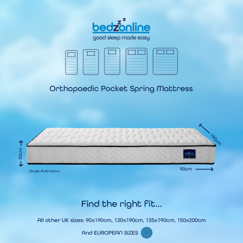 BedzOnline Hydro Pocket Spring Memory Mattress