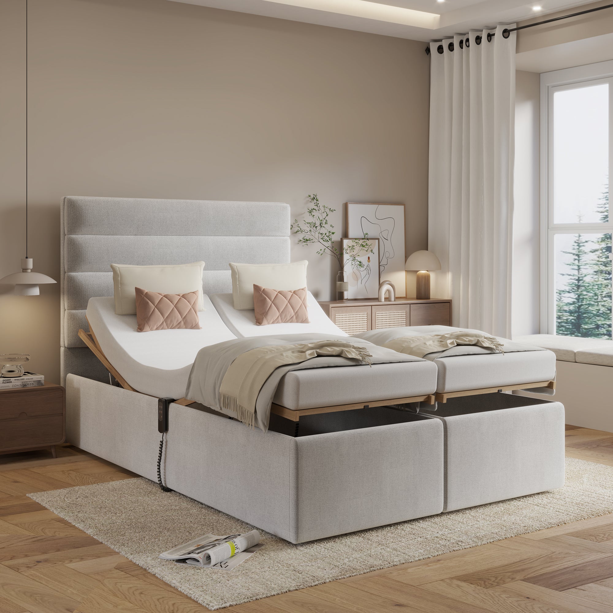 LuxeRise Support Adjustable Electric Bed