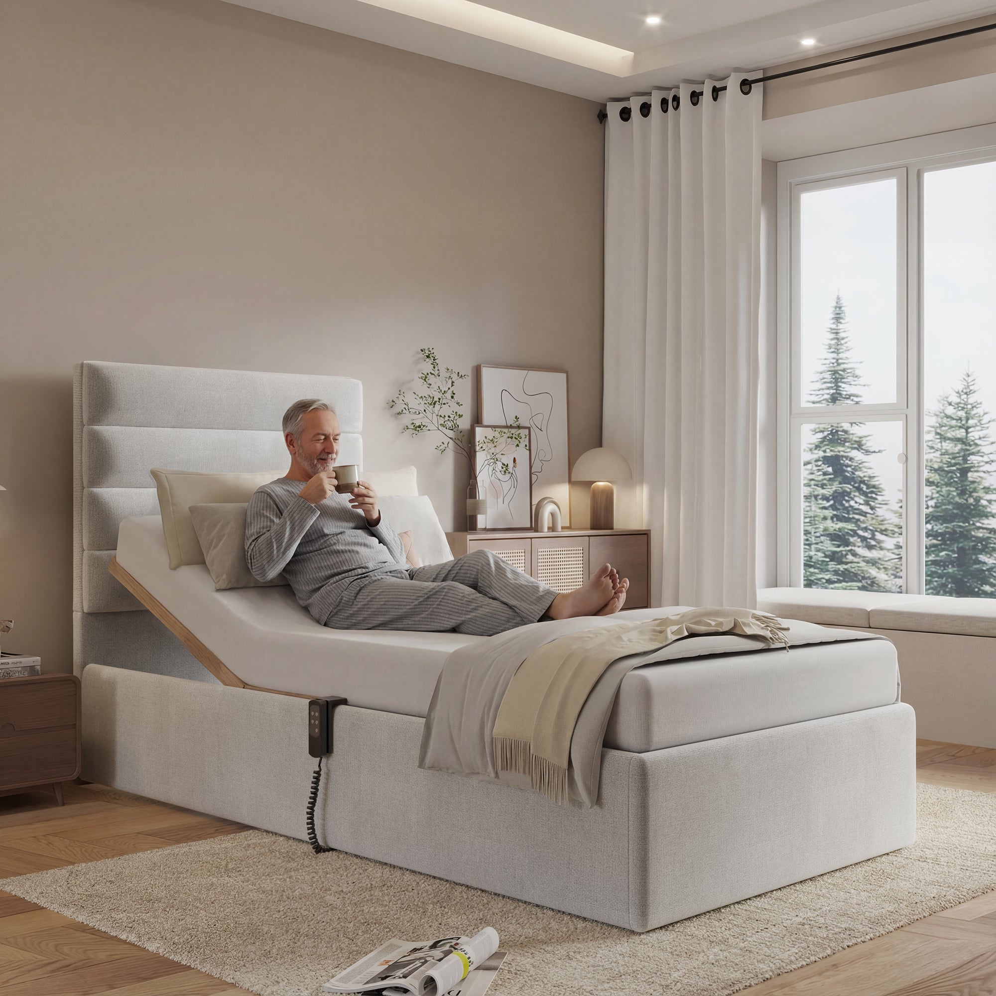 LuxeRise Support Adjustable Electric Bed