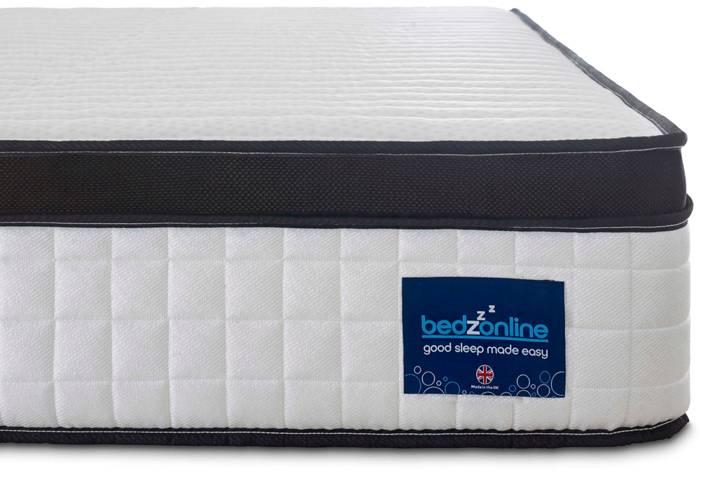Wink Sleep Memory Foam Mattress Pocket Spring Mattress with 3D Breathable Knitted Fabric and Airy Mesh