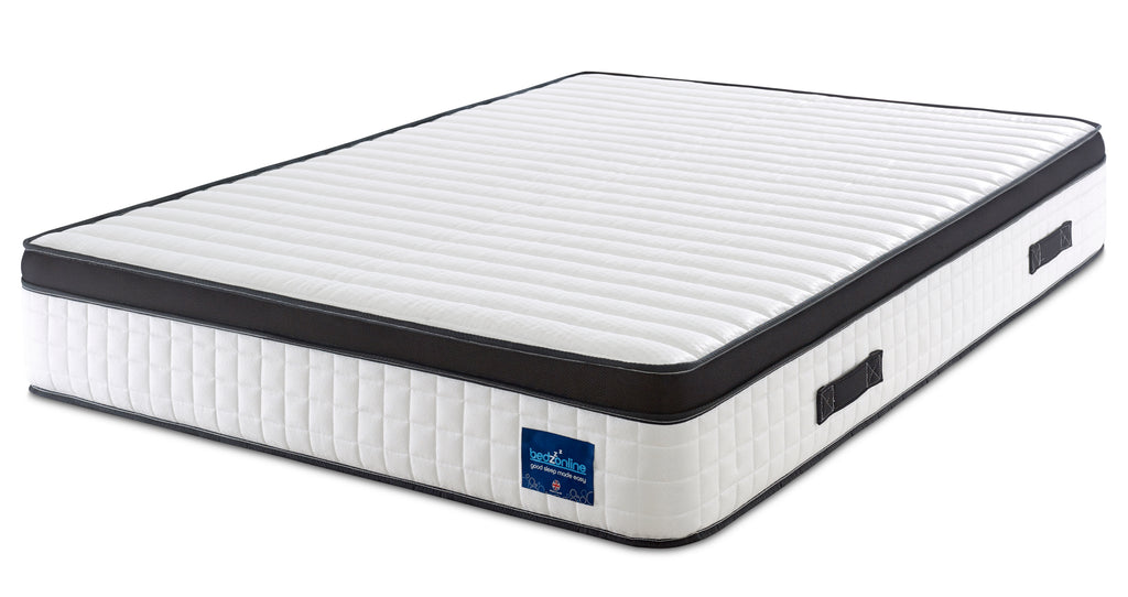 Wink Sleep Memory Foam Mattress Pocket Spring Mattress with 3D Breathable Knitted Fabric and Airy Mesh