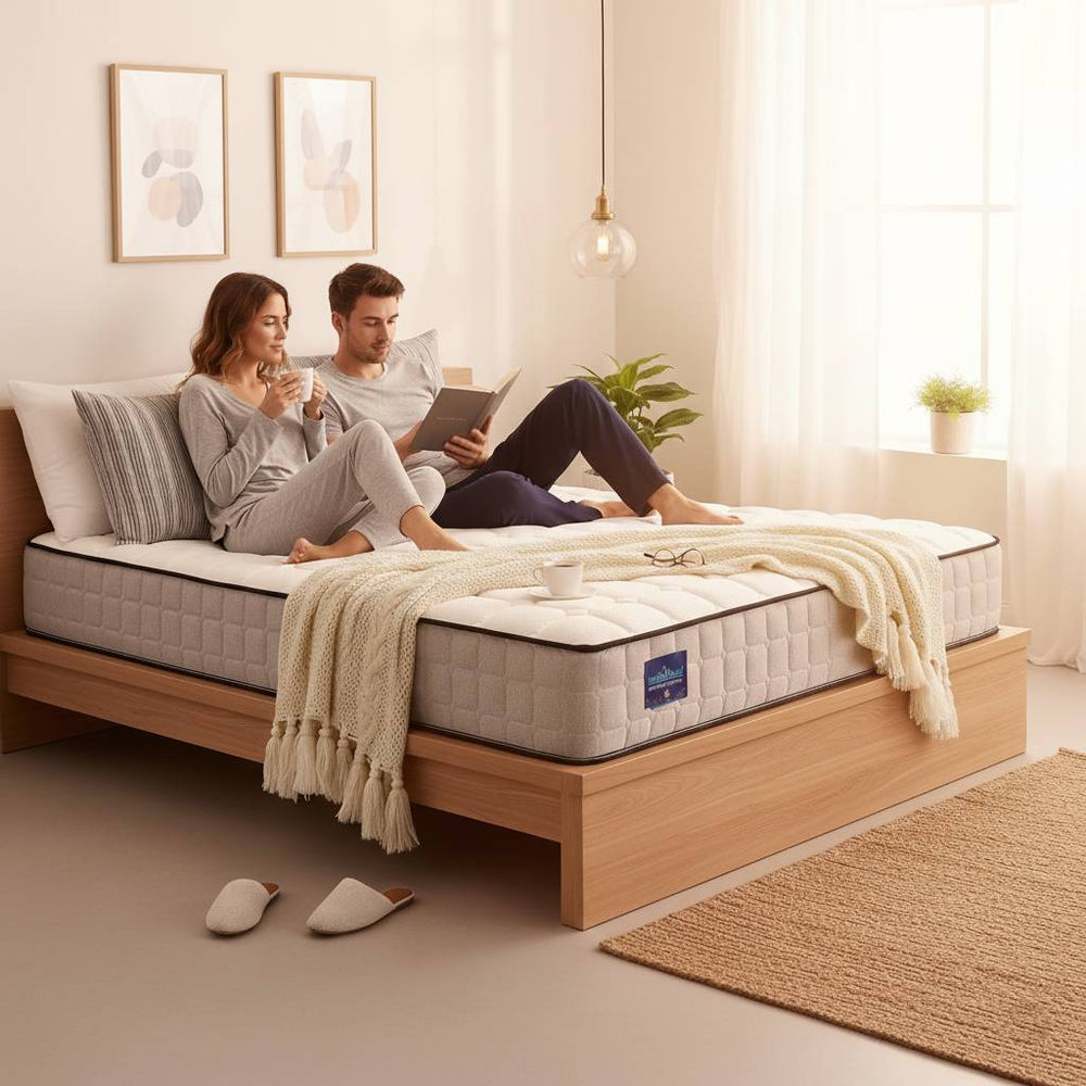 Certified Therma-Pure Memory Foam Mattress with Reflex Foam - 7 Zone- Medium Firm
